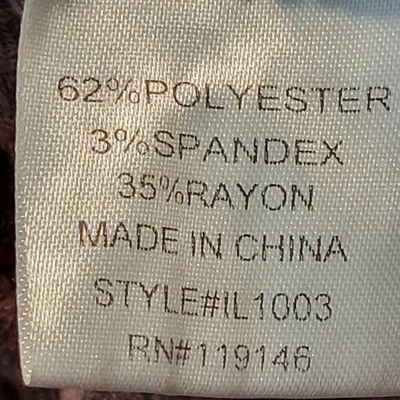 In Loom Lightweight Waffle Knit Sweater‎ Womens Sz L Mauve Minimalist - Picture 7 of 8